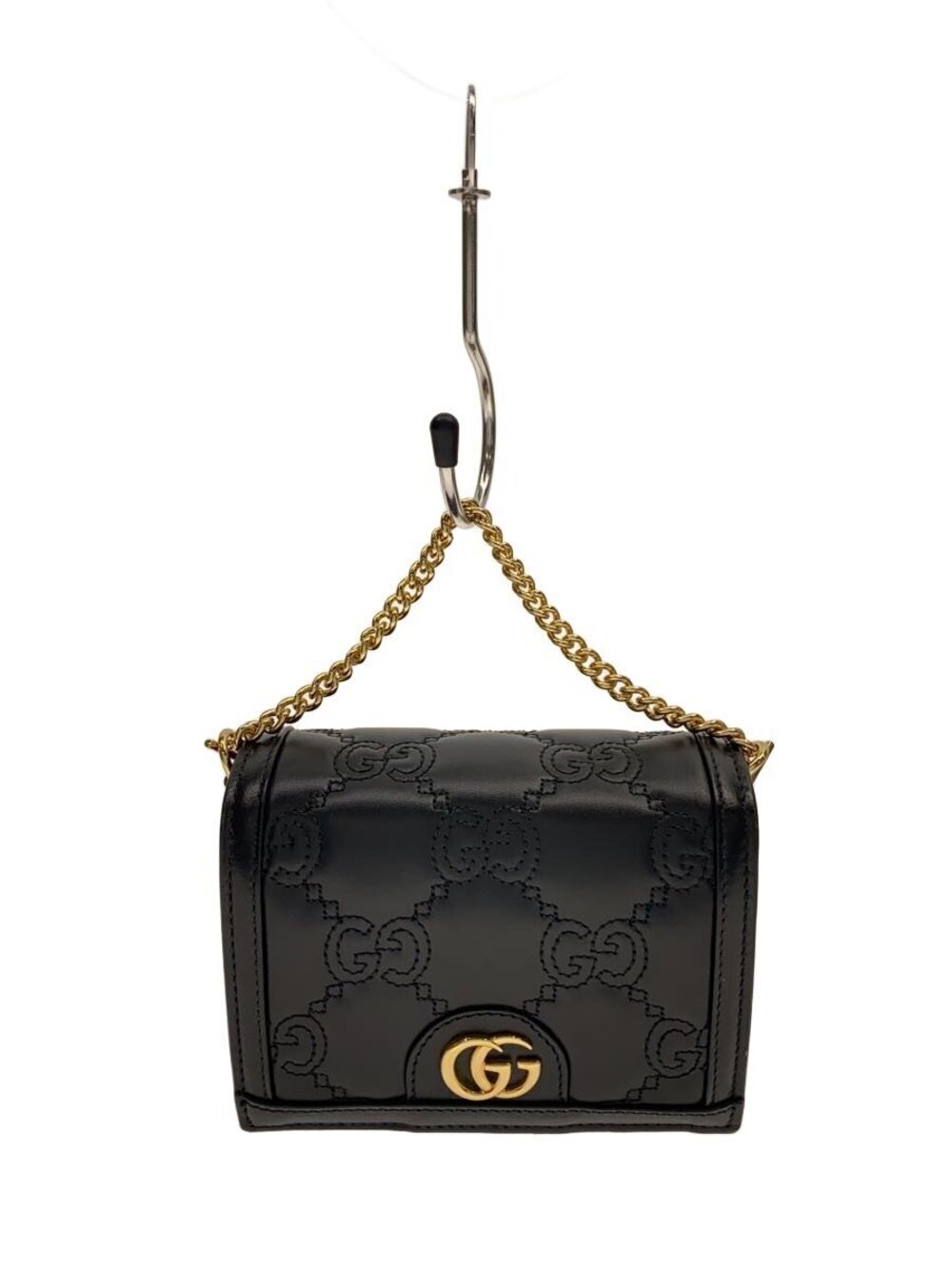 Gucci quilted GG Matelasse Chain Bag embossed GG Black
